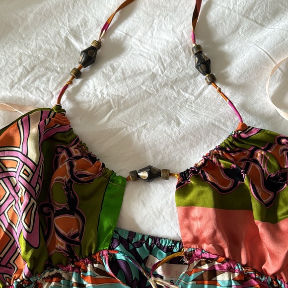 Silk multicolor maxi dress by Alice and Trixie - Picture 6 of 6